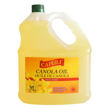 卡普莉 芥花籽油3L 非转基因菜籽油 食用油 加拿大进口  团购送礼 非橄榄油