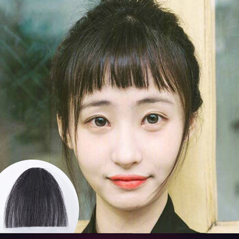 假刘海假发片真发隐形无痕日系二次元齐抖音同款网红空气眉上刘海