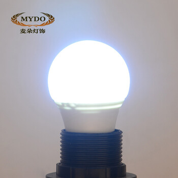 麦朵E14/E27LED球泡尖泡3/5W黄光白光超亮暖白光灯具光源 白光 E14/3W灯泡