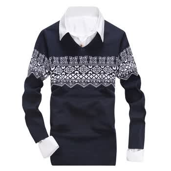 迈特优 2014秋冬新款<em>男士</em>圆领<em>毛衣内搭</em>打底衫