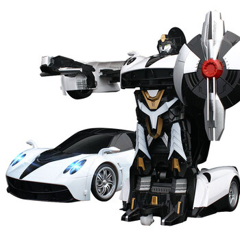 美致 遥控车 变形金刚充电智能机器人遥控汽车