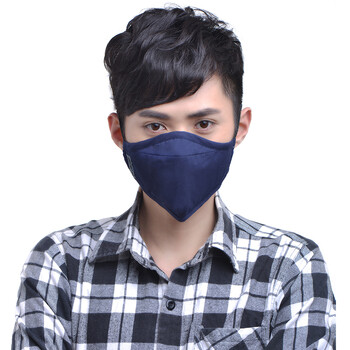 
                                        【京东超市】绿之源 绿呼吸防尘口罩舒适型含3片静电吸附滤片藏青L款 精品包装                