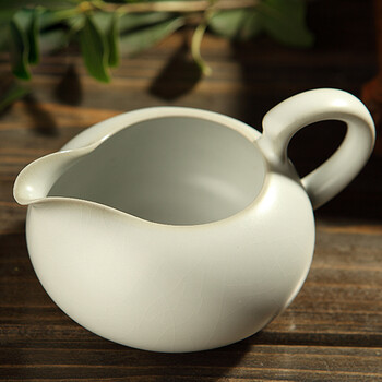 
                                        东道 汝窑 汝窑茶具公道杯 茶海 茶漏茶具配件功夫茶具 喜乐茶海 天青                