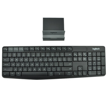 罗技（Logitech） K375s 无线蓝牙键盘 家用商务全尺寸办公键盘 电脑平板IPAD键盘 黑色