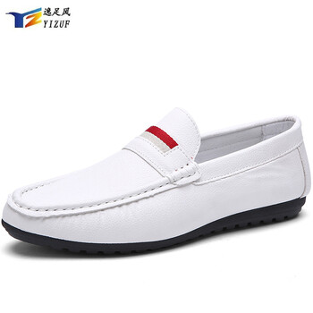 逸足风2016春夏季软底豆豆鞋男PU皮鞋男士驾