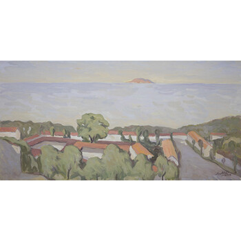 《【满艺】原创名家手绘油画 人物风景画 韩安