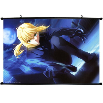 吾王saber fate zero 挂画海报壁纸卷轴画布画 二次元动漫周边 来图