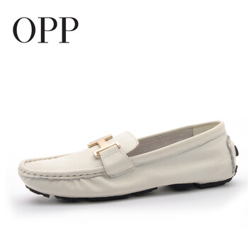 OPP瓢鞋2014新款软底<em>豆豆鞋 女 真皮</em>平底鞋欧