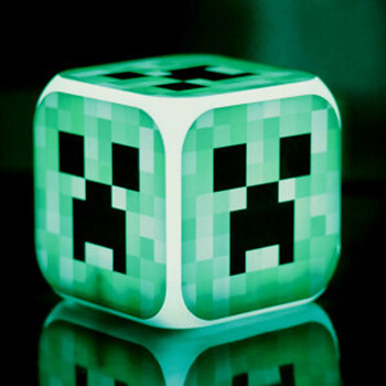 物有物语 minecraft我的世界周边钻石矿史蒂夫jj怪苦力怕闹钟夜灯圣诞