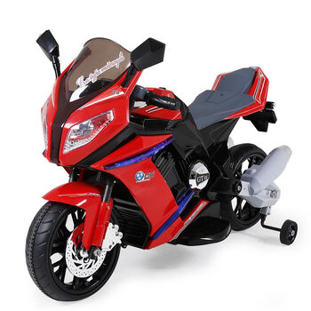 孩子乐儿童电动摩托车越野 童车 仿真可坐 宝马