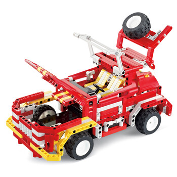 桌尚弈趣启辉儿童充电遥控积木汽车男孩智力益