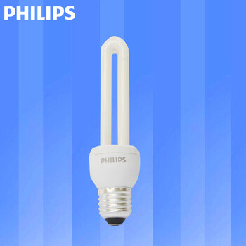 
                                                            飞利浦PHILIPS客厅厨房高亮节能灯泡3U 2U标准型三基色E27大螺口荧光灯源 2U管11w 日光色(白光)                