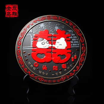 金乌炭雕（klinart）白头偕老D268 结婚礼物送朋友装饰品婚房摆件