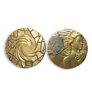 中国金币 铸梦系列铜章 蝶梦