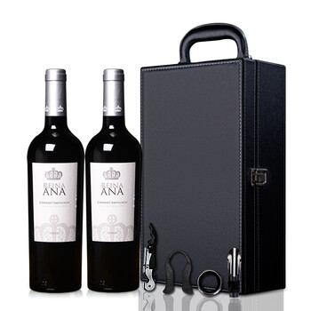 智利安娜皇冠红酒干红葡萄酒两只礼盒装进口红