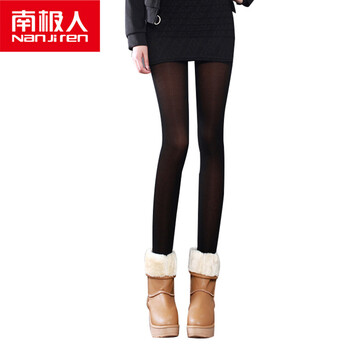 
                                        LOVEBBF 韩版女士修身打底裤 弹力紧身  假两件小脚裤 DK-75-黑色                