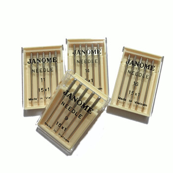 日本真善美JANOME多功能缝纫机用机针9号11号14号16号蓝针11号 9号机针缝纫薄布料