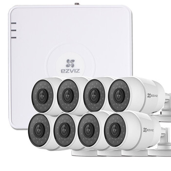 海康威视萤石 C3C+N1 无线摄像头 无线监控套