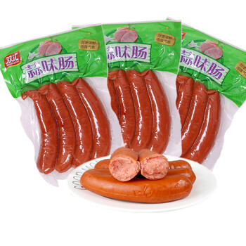 双汇蒜味烤香肠 450g*5袋 整箱炒菜即食火锅饭店火腿肠小吃泡面拍档