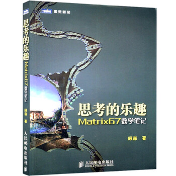 《正版现货思考的乐趣:Matrix67数学笔记 顾森