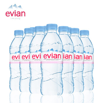 依云天然矿泉水 evian\/依云矿泉水500ml*10瓶 