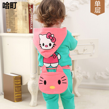 0-6个月婴幼儿服装春装0-1-2岁女宝宝套装加厚