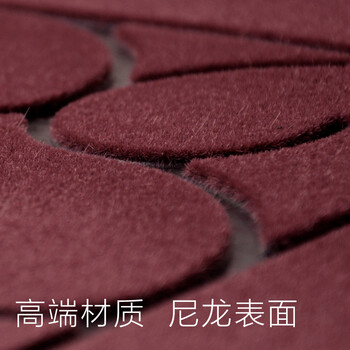 
                                        云亦 高贵酒红进门地垫 门垫门厅入户脚垫房间门口欢迎光临脚垫地板垫 玛莎拉色 60*90 CM                