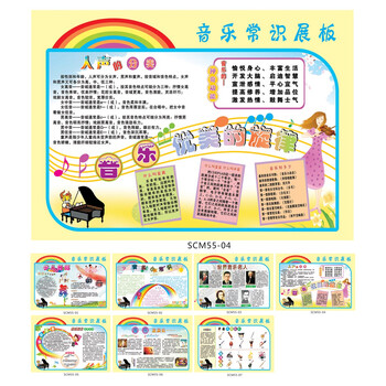 《音乐常识展板 挂图海报 宣传栏宣传画 人声分