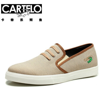 卡帝乐鳄鱼CARTELO布鞋2016男鞋休闲鞋男板
