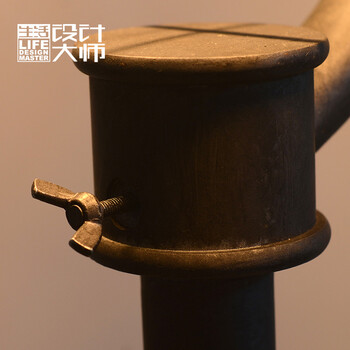 生活设计大师loft创意复古工业风欧式美式客厅卧室灯个性创意风扇落地灯