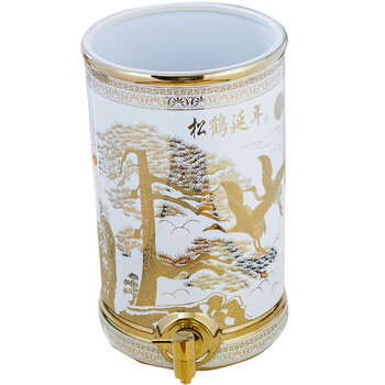 
                                        陶瓷更健康卫生陶瓷净水器净水缸储水罐过滤器储水缸滤芯器滤水缸家用泡茶烧开水直饮净水机净水桶 JD05A                