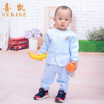 0-1岁宝宝冬装 加厚婴儿衣服秋冬2一三3儿童保