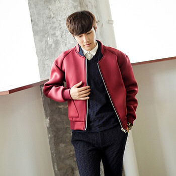 VANI2014秋冬新品夹克男<em>韩版修身型外套男</em>式