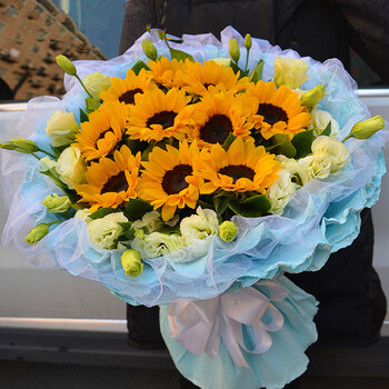 鲜花同城玫瑰花实体店生日礼品情人节速递菏泽