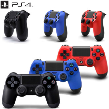 PS4盒装手柄 游戏手柄 无线手制 黑色 红色 蓝色 原装PS4手柄 红色