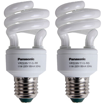 松下（Panasonic）螺旋型节能灯11W E27灯头 冷光/日光色