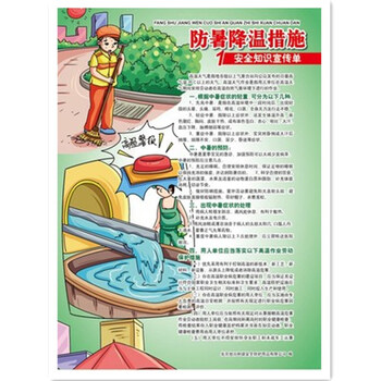2016安全月 防暑降温应急措施宣传单--安全月