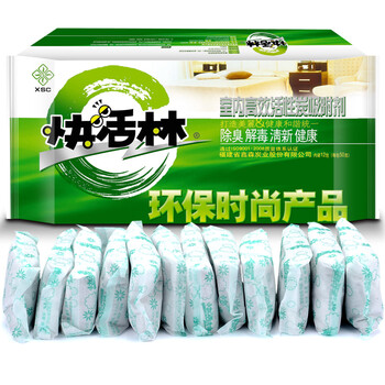 
                                        【京东超市】快活林 600g铝塑装 装修除味新房吸甲醛 家用车用去除甲醛 活性炭竹炭包                