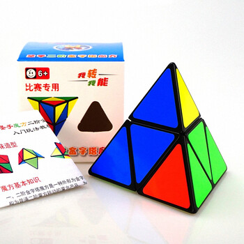 圣手二阶金字塔异形魔方 金字塔二阶变体魔方 三角形魔方 已调试润滑附带秘籍 7102A 圣手二阶金字塔黑色【图片 价格 品牌 报价】-京东