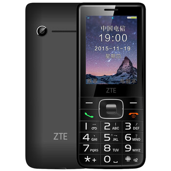 中兴(zte)zte-c cv19 电信2g老人手机 黑色