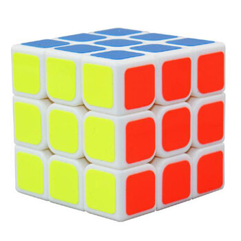 奇艺魔方格 儿童益智玩具 启航三阶魔方0932A