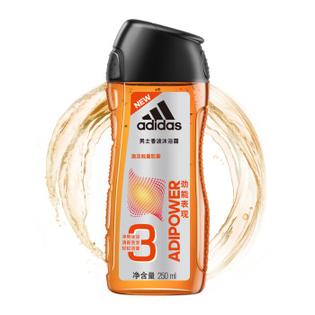 阿迪达斯（Adidas）男士3合1香波沐浴露劲能表现250ml