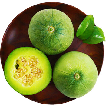 绿宝香瓜 4粒装 单果300g以上 新鲜水果