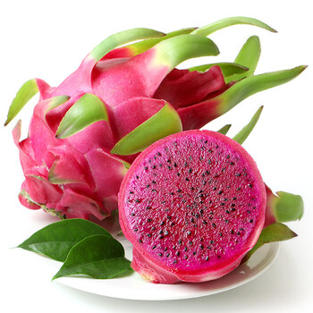 【展卉越南进口 红心火龙果4个装 单果约500g