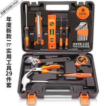 五金电工电料工具箱套装小电讯组合机电五金工具家用五金机械工具 科