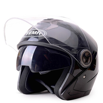 野马\/YEMA 摩托车电动车头盔 防紫外线半盔 双