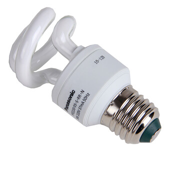 松下（Panasonic）螺旋型节能灯5W E27灯头  6只装 暖光/白炽灯色