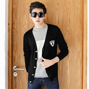 丹姐夏冬春14年秋季<em>毛衣男士</em>公牛<em>针织</em>衫开衫