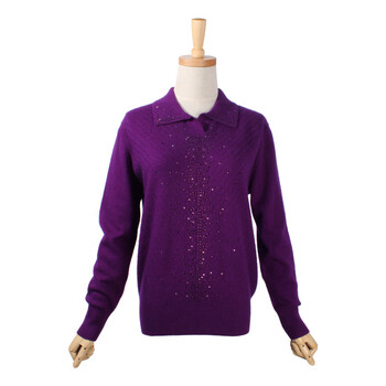 新款百搭中老年秋冬季<em>女毛衣套头</em>T恤领<em>羊毛</em>衫