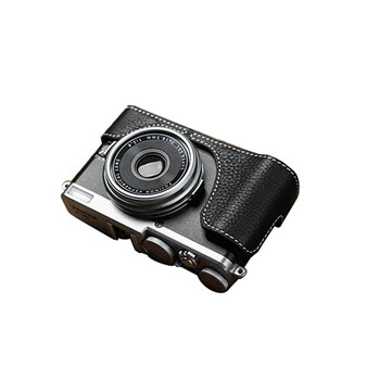 索顺富士X70 相机皮套 真皮手工制 相机套 半套